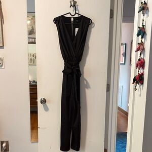 Express Black Sleeveless Jumpsuit